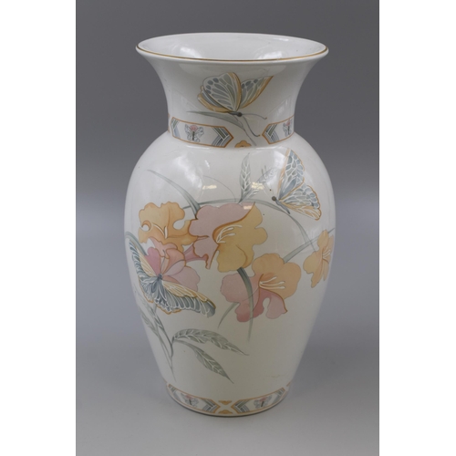 257 - Royal Winton Iris and Butterfly vase approx 11