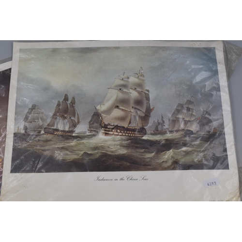 258 - Two London National Maritime Museum Prints Depicting 