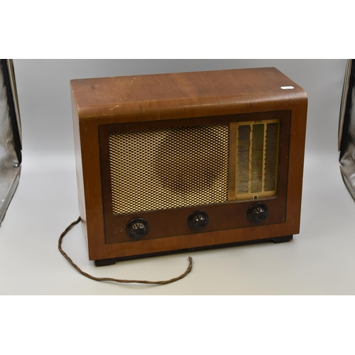 272 - Vintage G & C Valve Radio Model BC 5441, Wood Case Surround, Untested, No Plug