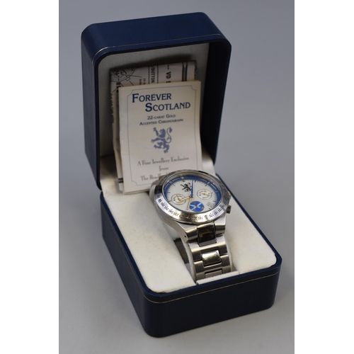 153 - Forever Scotland Gents Chronograph Watch in Box