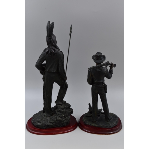 267 - Two Juliana Collection Figures of Red Indian Warrior and Cowboy (Tallest 16