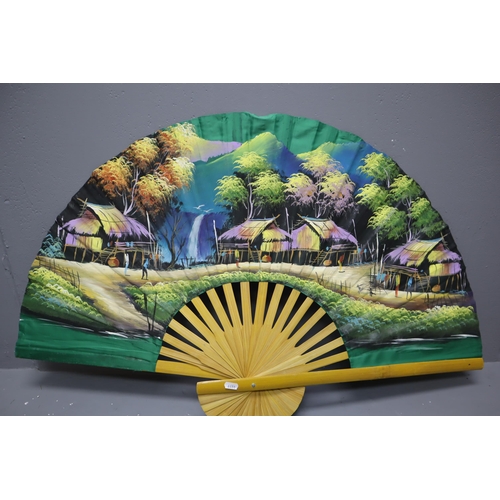 288 - Oriental Hand Painted Decorative Fan (40