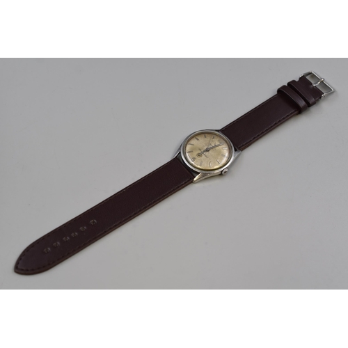 159 - Camy Bonus 17 Jewels Mechanical Gents Watch with Leather Strap (Working)