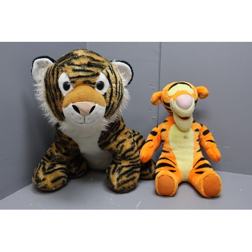 532 - Two Large Tiger Cuddly Teddy Bears to include Tigger