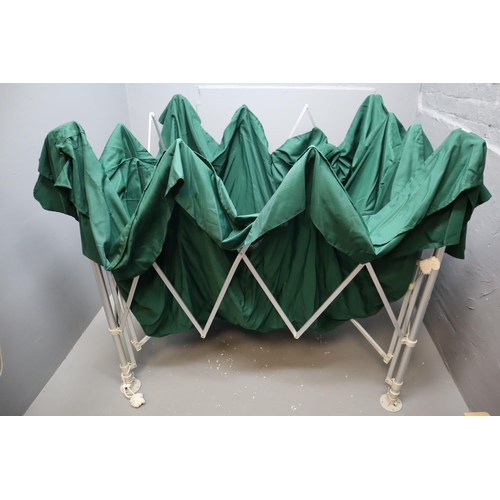 543 - All in one pop up Gazebo with feet pegs unused. 2/2.5m