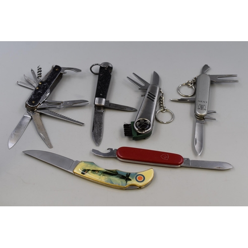 190 - Six Collectors Pocket Knives including Multifunctional