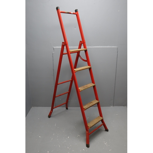 317 - Set of Metal Five Rung Beldray Lofty Ladders