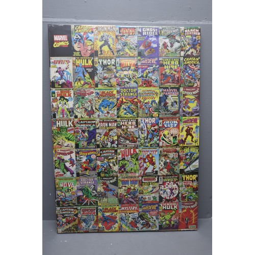 318 - Large Marvel Comic Cover Canvas Artwork, Approx 47.5