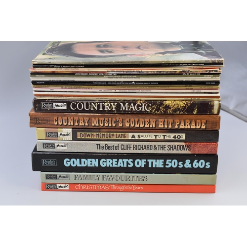 442 - Large Mixed Selection of Vinyl LPs and Vinyl Box Sets to include Johnny Cash, Boney M, Dolly Parton,... 