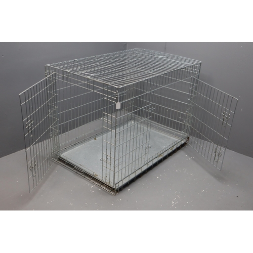 549 - Two Dog Cages including Large Galvanised