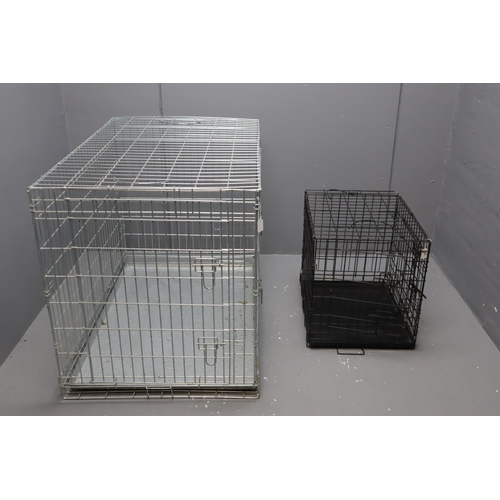 549 - Two Dog Cages including Large Galvanised