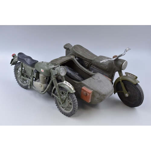 337 - An Action Man Motorbike (AF), With Cherilea Motorbike and Sidecar (AF)