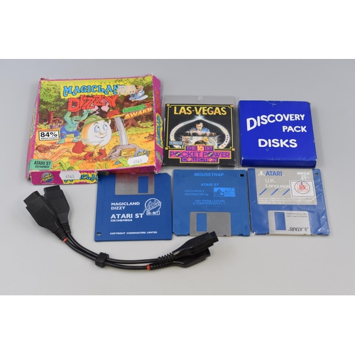 348 - Selection of Atari Game's including Discovery Pack, Mousetrap, Ls Vegas, Magicland and More