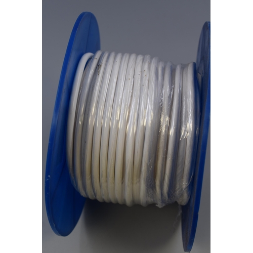 652 - Sealed Roll of 30 Metres of 3 Core White PVC 1mm Cable