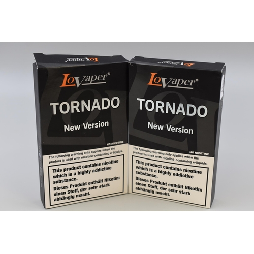 359 - Two Brand New LoVaper Tornado Vape Kits in Original Boxes