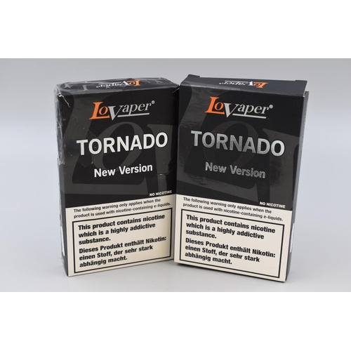 361 - Two Brand New LoVaper Tornado Vape Spare Part Kits in Original Boxes