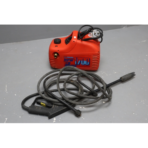 367 - Boxed Nutool NPW 1700 Power Washer Complete with lance powers on when tested