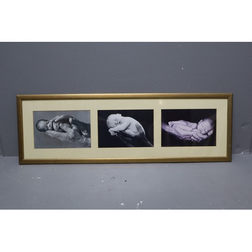 370 - Original Acrylic of Daffy Cafe in Framed and Glazed Mount, two Framed and Glazed Baby Pictures, Mode... 