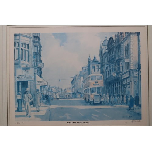 371 - Collection of Four Framed and Glazed Local Interest Harry Walder Limited Edition Signed prints to in... 