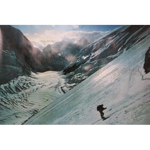 372 - Two Doug Scott Signed Prints showing the ascent of Everest and a Ian Evans Print of the Isle of Skye