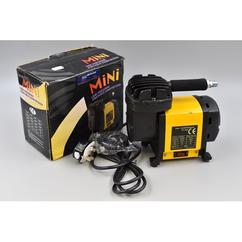 665 - NUTool Mini low pressure portable compressor with complete airbrush utility kit, new and unused.