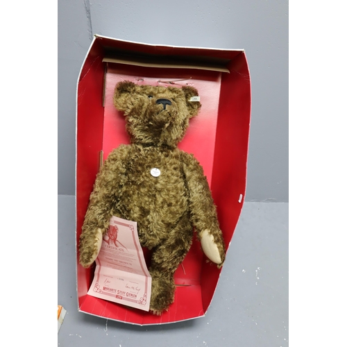 379 - A Boxed Limited Edition Steiff Growler Teddy 1907 Braun 70 1993 Replica 70cm, With Certificate of Au... 