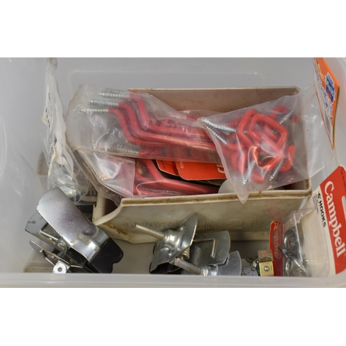 669 - Mixed Lot of New and Opened Hooks to include Universal Lamp Clips, 