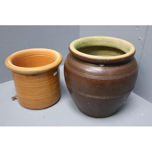 570 - Two Medium Sized Plant Pots (10” Dia at Top)