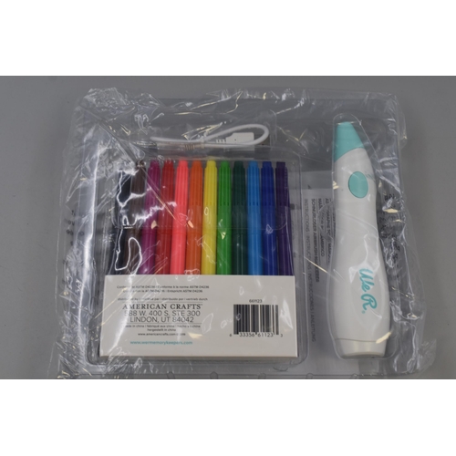 396 - A We R Marker Airbrush Kit, With 36 Piece Compatible Marker Set. Working When Tested