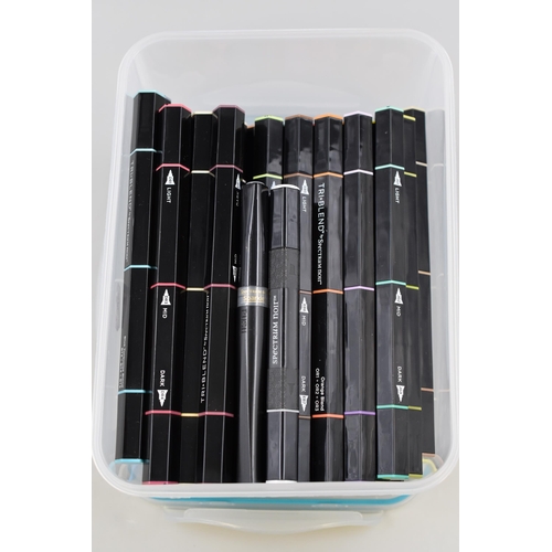 397 - A Selection of Forty Eight Tri Blend By Spectrum Noir Pens (Various Colours), And Two Other Spectrum... 