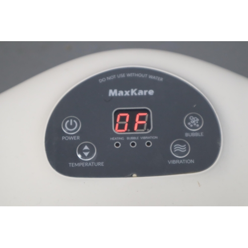 687 - A Maxkare Foot Spa, Powers On When Tested