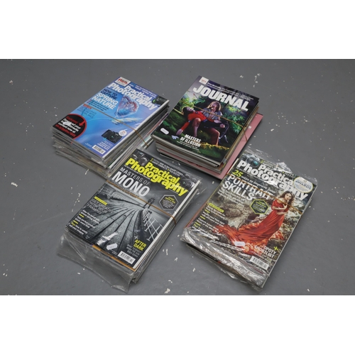 413 - Three Complete Years of Practical Photography Magazine in good condition (2018, 2019 and 2020) and 2... 