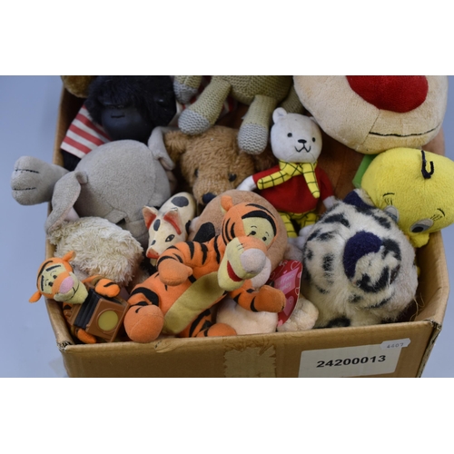 746 - Collection of Cuddly Teddy Bears to include a large Winnie The Pooh, Tweety pie, Tiggers, and more