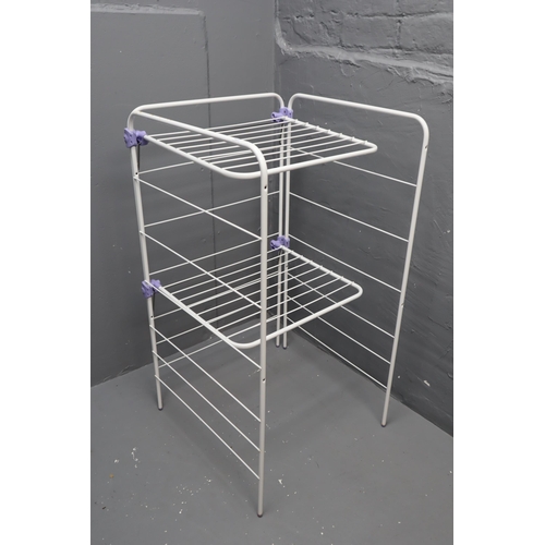 608 - Metal Folding Clothes Airer