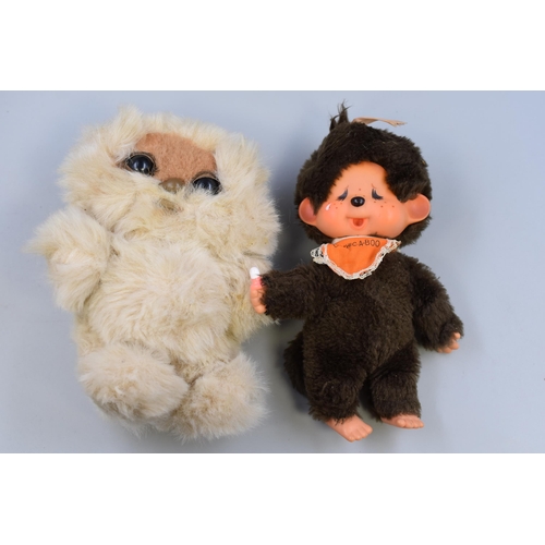 720 - 5 soft toys to include Vintage 1974 Sekiguchi Monchhichi Chicaboo Monkey Sucking Thumb Baby Doll Jap... 