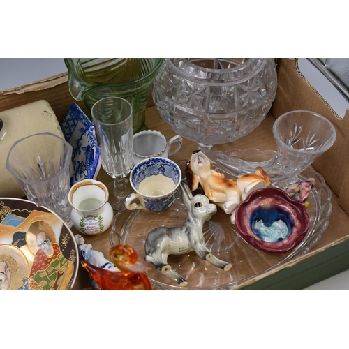 776 - Mixed Lot Including Glassware, Ceramics, Figurines Hot Water Bottle and More