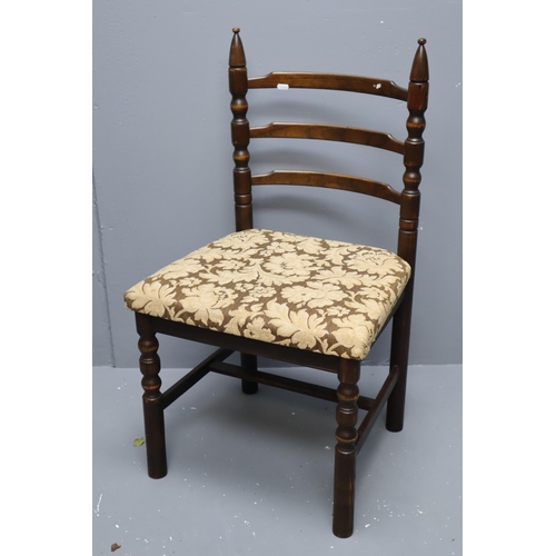 494 - Set of Six Vintage Younger Toledo Oak ladder Back Dining Chairs to include Two carvers all nicely Up... 