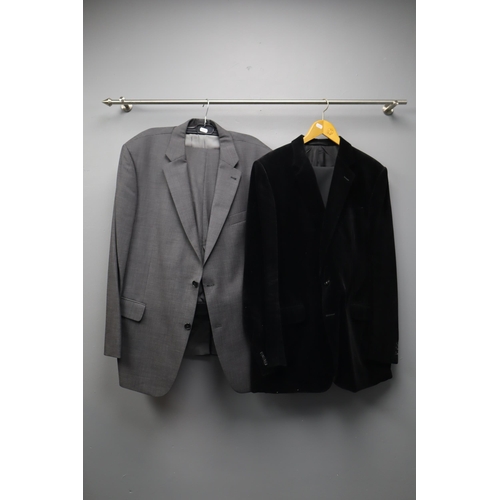 612 - Scott & Taylor Wool Mix Dinner Suit with Trousers 42” Waist and L Size Jacket (no label), ... 