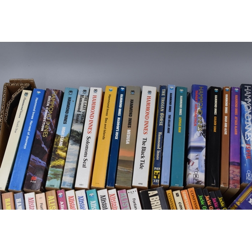 786 - A Large Selection of Fiction Books To Include Mostly Hammond Innes. Also Includes Wilbur Smith, Alis... 