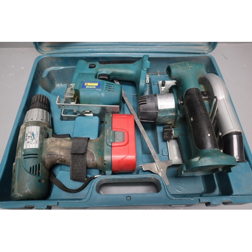 500 - A Set of Marksman Power Tools With Two Batteries and Charger. Includes Drill, Circular Saw, Sander, ... 