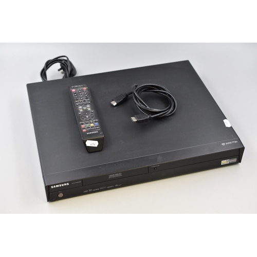 507 - A Samsung DVD Player/Recorder (DVD-SH853M), Powers on When Tested. 160GB HDD