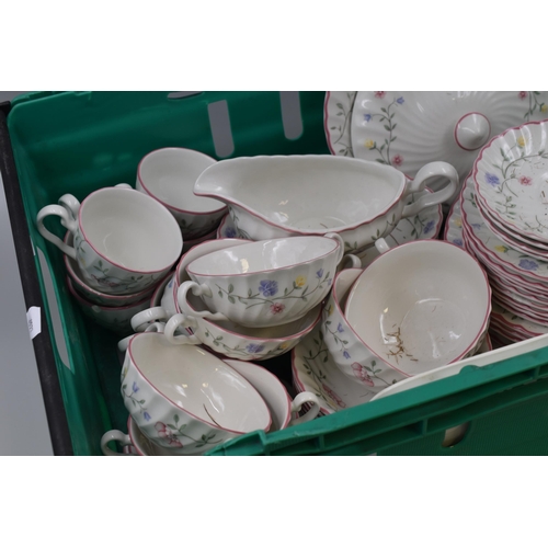 806 - Over Fifty Pieces of 'Johnson Brothers' Dinner Service Items, 'Summer Chintz' Design A/F