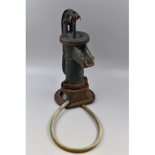 623 - Vintage cast iron water feature/water pump