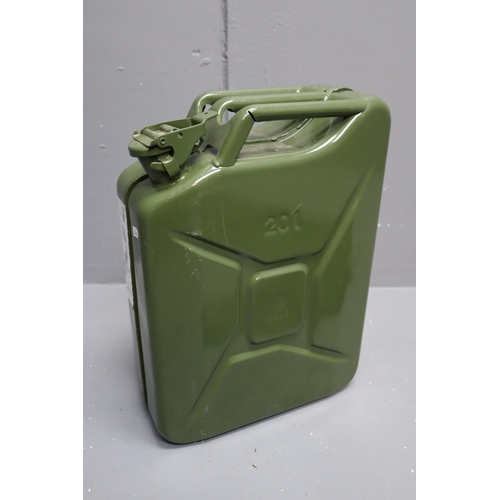 516 - Green 20ltr Jerry Can and a Castle Child's Camoflage All in One