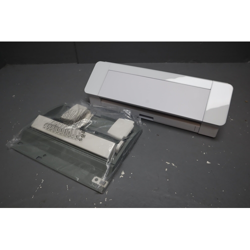 515 - A Boxed Silhouette Cameo 4 Desktop Precision Cutting Machine, In White. With Silhouette Roll Feeder.... 