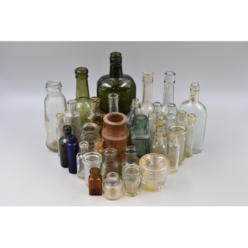 Selection of Vintage Collectors Bottles including Gordons Dry Gin, Dinneford's, Sanderson, Vapo Cresolene and More