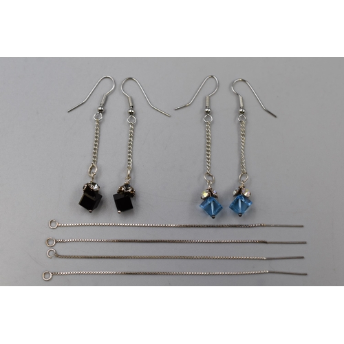 60 - Two Pairs of Swarovski Crystal Earrings