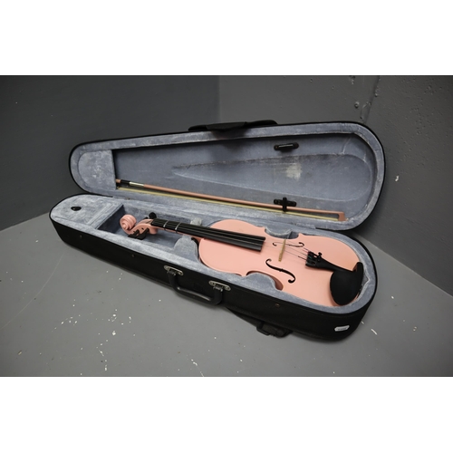 472 - Four String Violin Complete with Bow and String