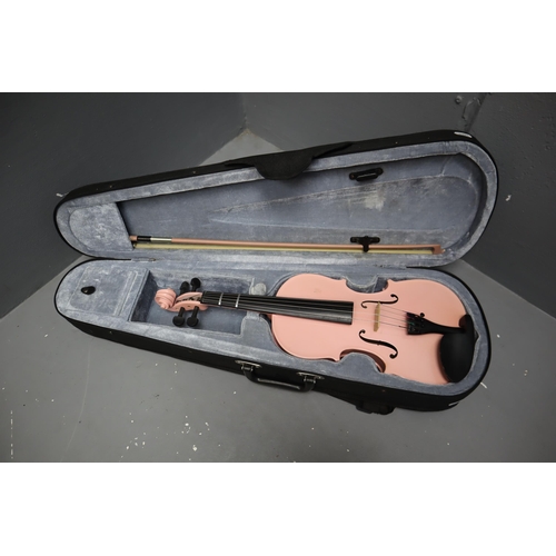 472 - Four String Violin Complete with Bow and String