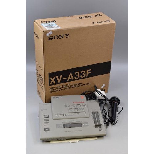 482 - Sony XV-A33F Video Sound Effector with Leads in Original Box (Powers On)